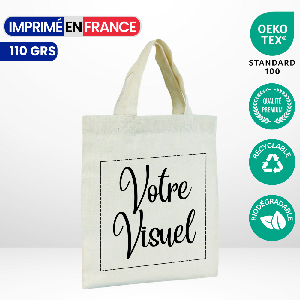 MINI TOTE BAG 110GRS COTON : MEMPHIS